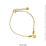 Pulsera de Acero Dorado Forever 61185G