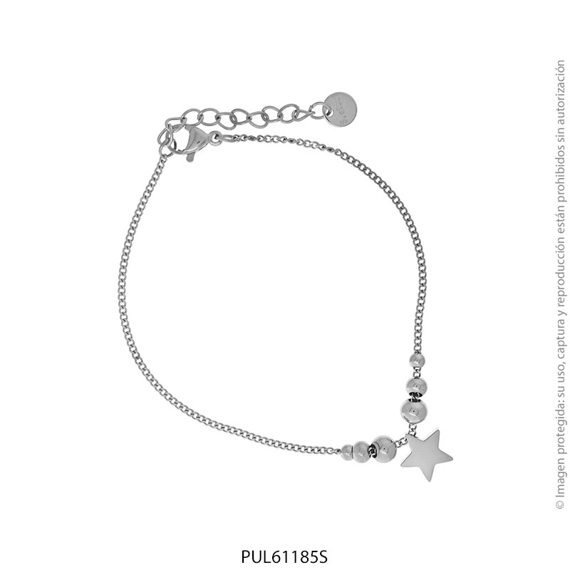PUL61185S Pulsera de Acero Quirúrgico Forever 61185S